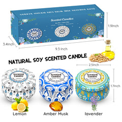 Smokeless soy wax candle with cotton wick