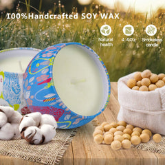 Jasmine-scented candle in a travel tin
