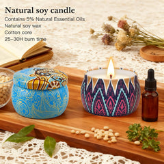 Lemon scented candle from the 4-pack set