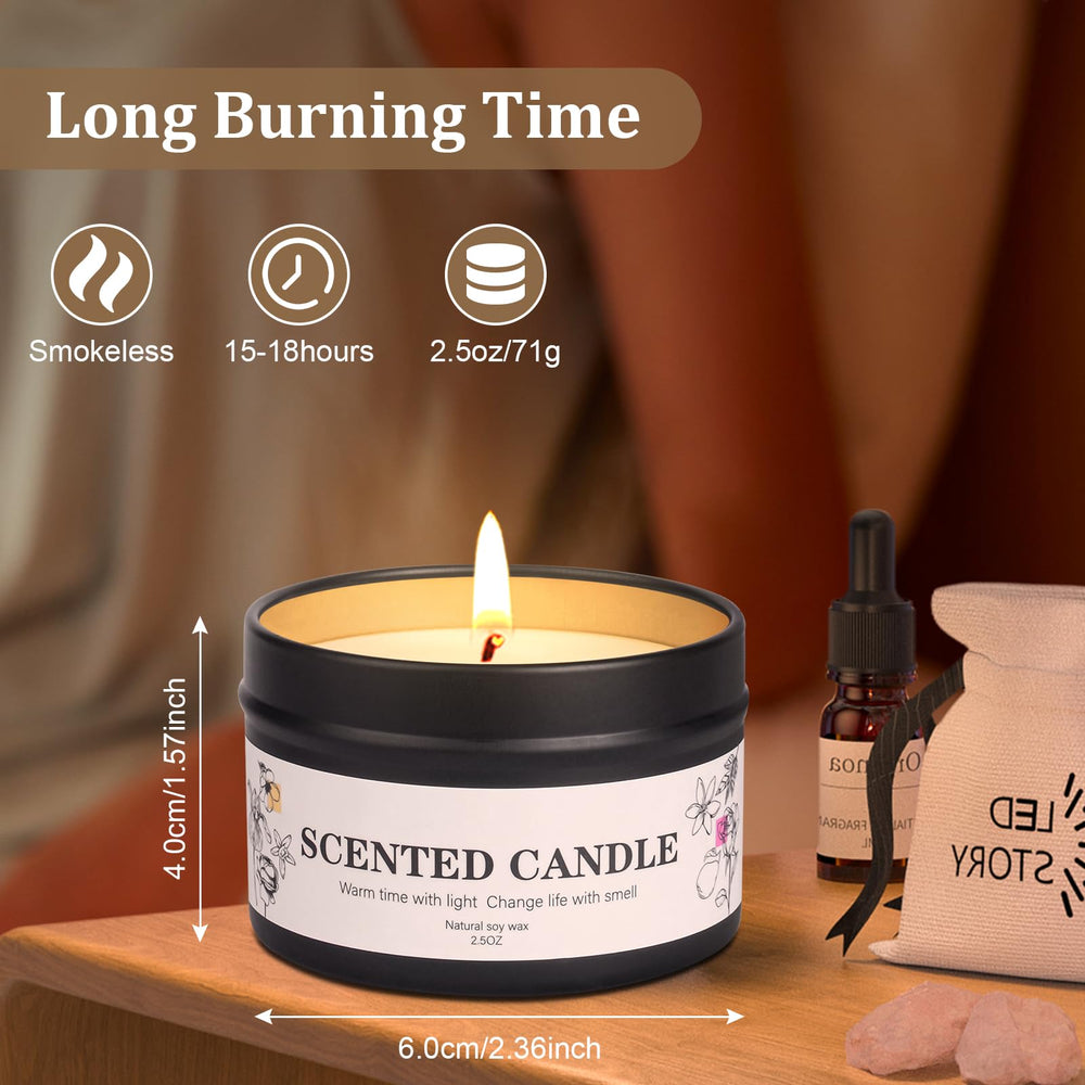 Elegant packaging for the scented candles gift box.