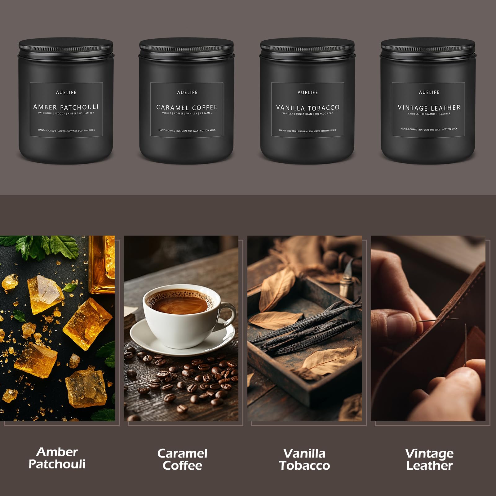 Bergamot Sandalwood scented soy jar candle