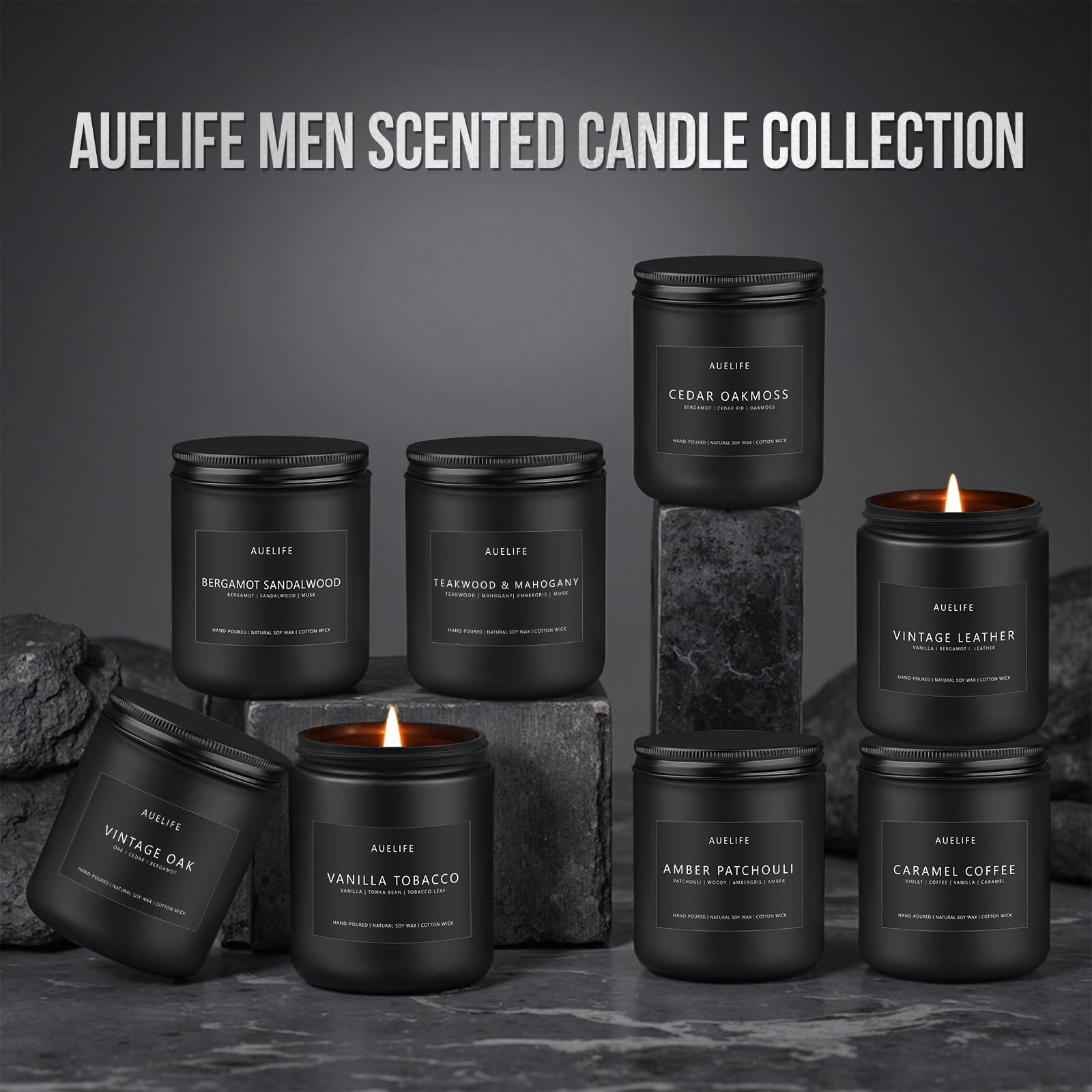 Caramel Coffee scented soy jar candle