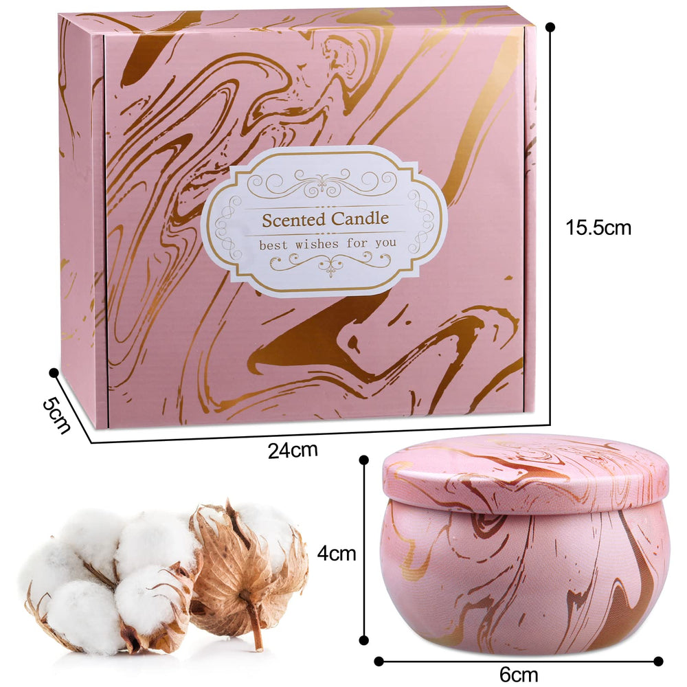 Decorative small candle jars for home fragrance