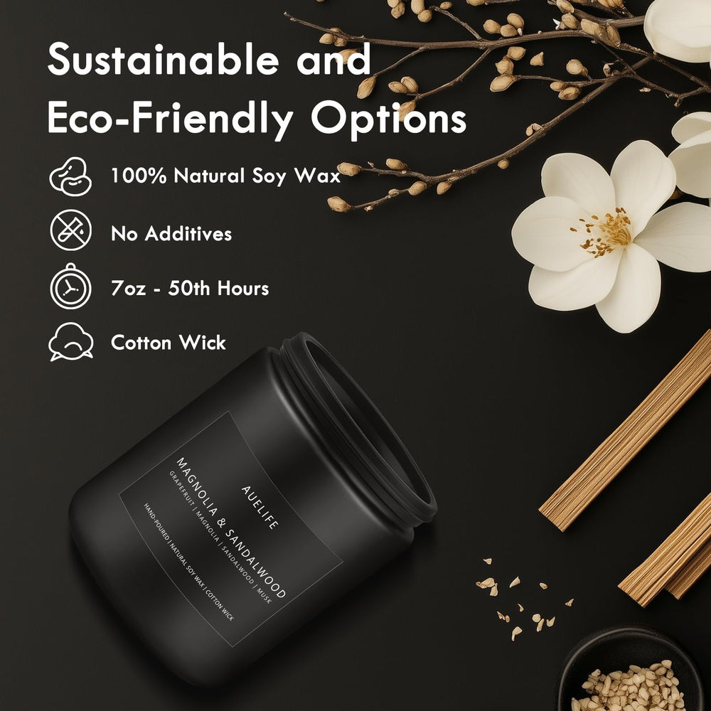 Scented Candles Set for Men – Pine and Clove