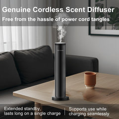 Diffuser demonstrates coverage up to 1000-2000 sq ft