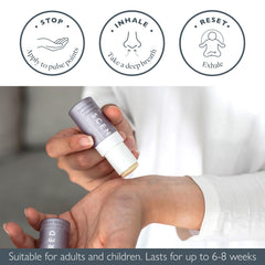 Pocket-sized 5g Sleep Well Balm in hand