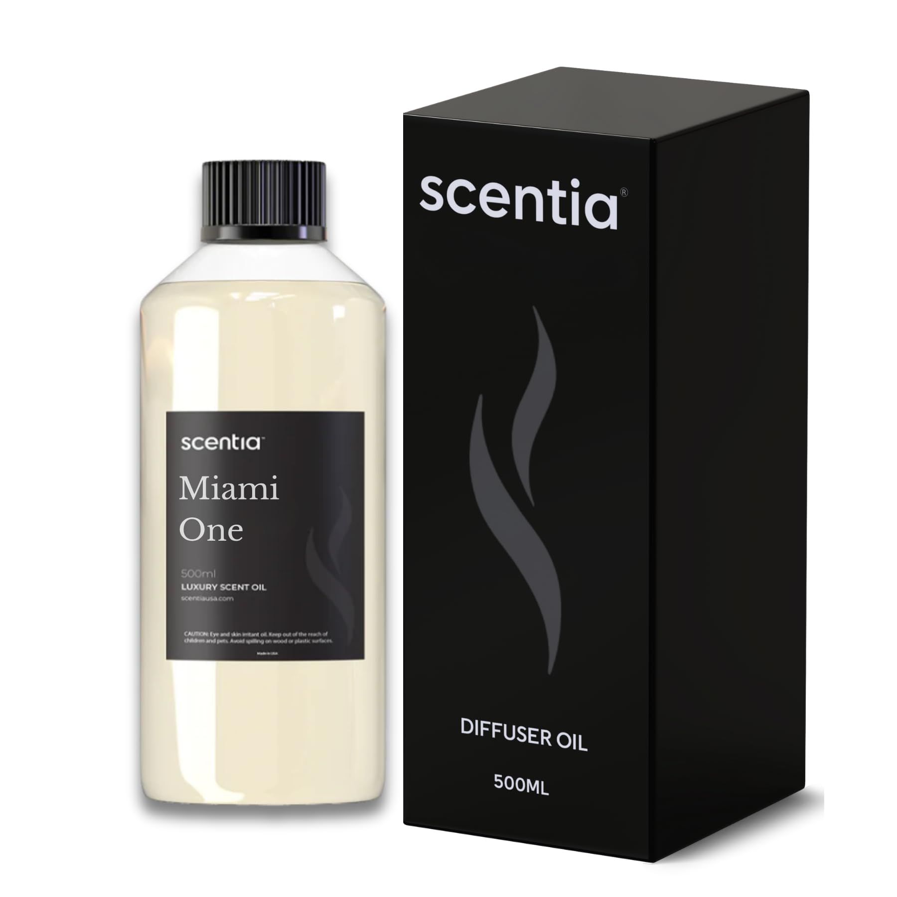 Front view of Scentia Miami One Aroma Oil 500 ml bottle