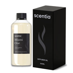 Front view of Scentia Miami One Aroma Oil 500 ml bottle