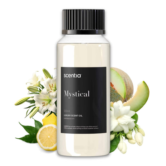 Scentia Mystical Wynn-inspired diffuser oil bottle (120 mL) – front view