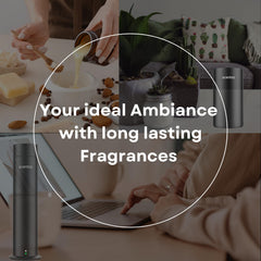 Aromas diffusion notes visualized for W Bliss fragrance oil