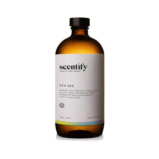 Middle notes of 5th Ave diffuser oil featuring elderberry and gardenia