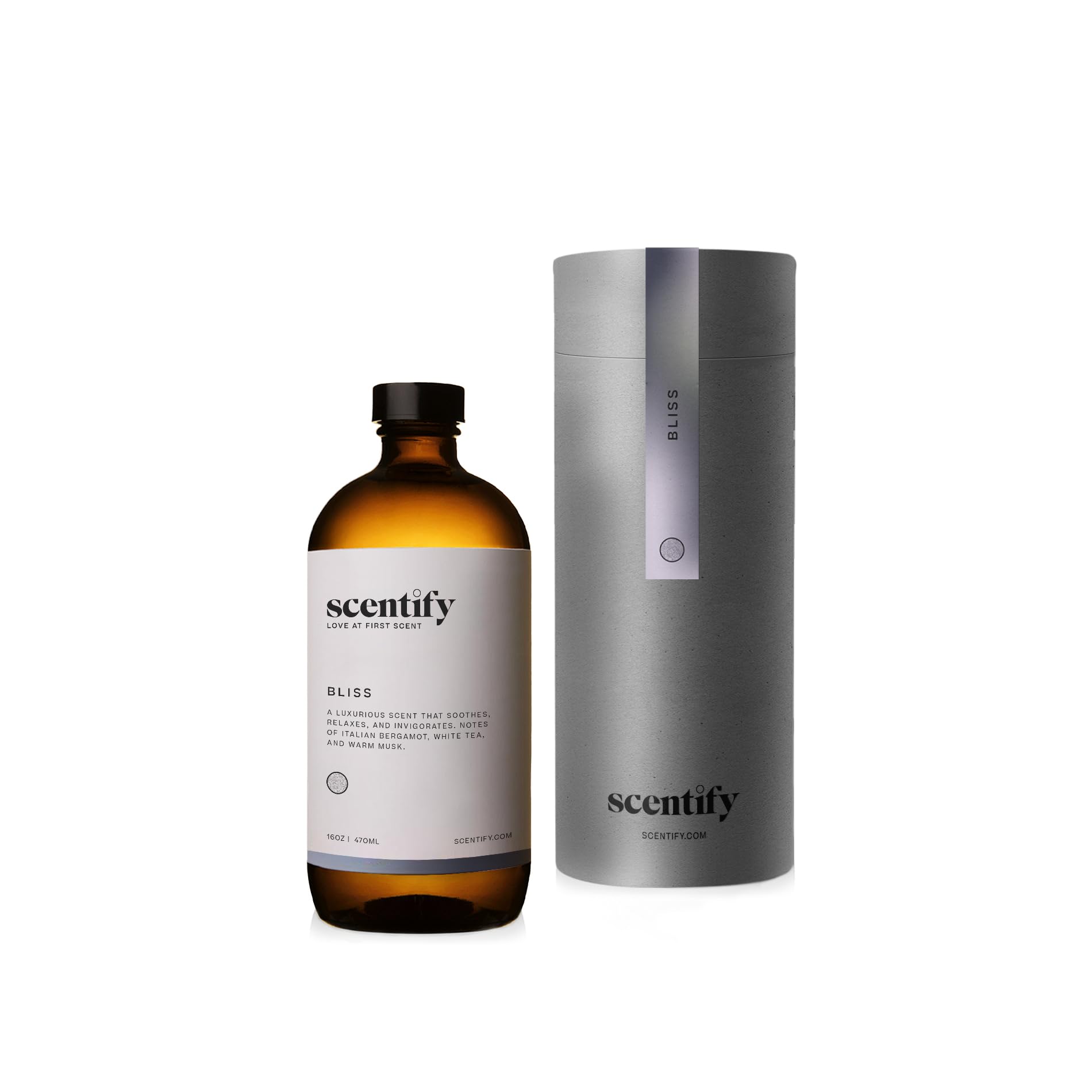 Luxurious diffuser oil refill with eucalyptus, bergamot, tea and powdery scent
