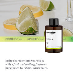 Diffuser with Citron aroma oil in a cozy living space
