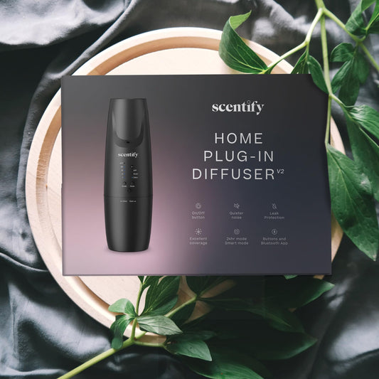 Scentify Diffuser V2 showing Bluetooth app control