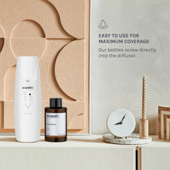 Relaxing spa-like bedroom with diffuser using Havana oil