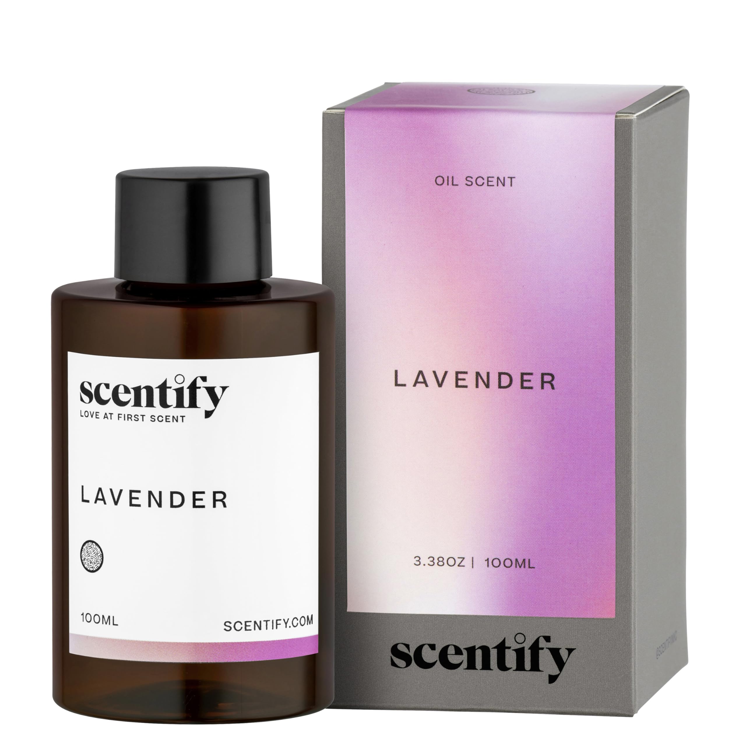 Scentify Lavender Musk diffuser oil refill bottle in amber glass