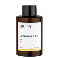 Close-up of Lemongrass diffuser oil refill bottle label