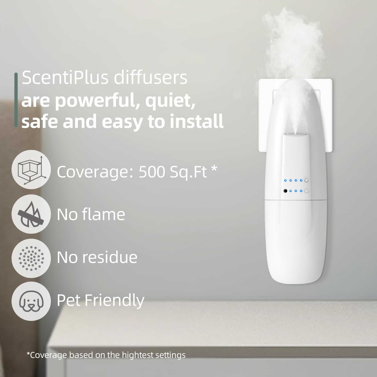 ScentiPlus diffuser illustrating Cold-Air Diffusion technology