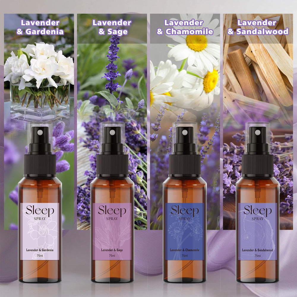 SCENTORINI Sleep Spray Lavender Sage 75ml bottle, 4-pack
