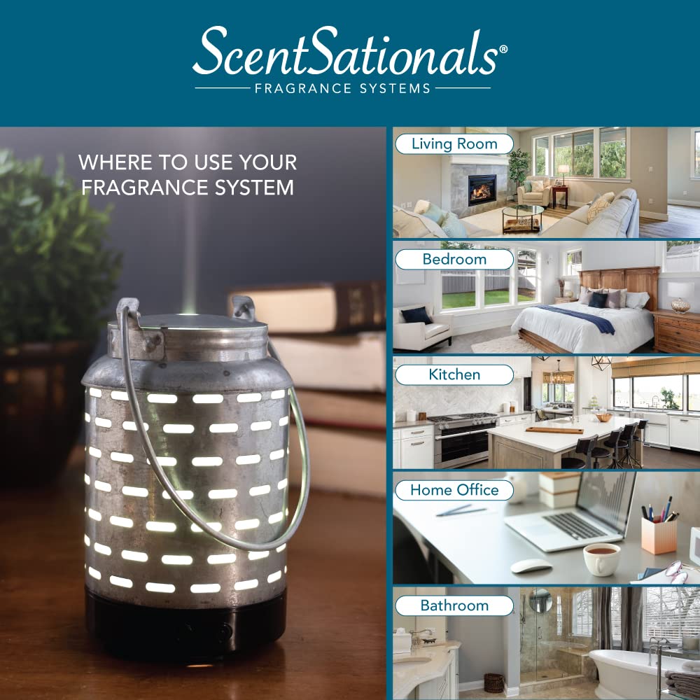 ScentSationals Eclectic Diffuser in a bedroom promotes relaxation and restful evenings.