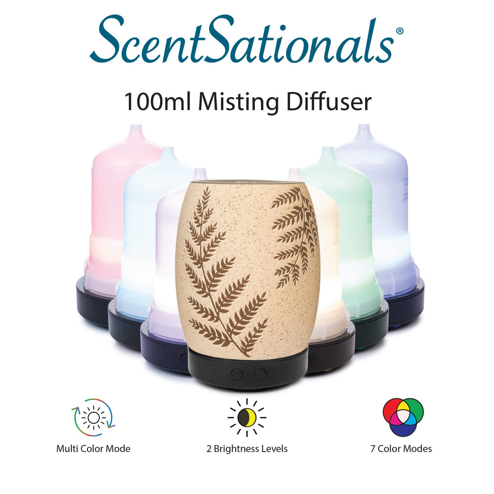 ScentSationals Eclectic Diffuser features oil bottle setup for personalized fragrances.