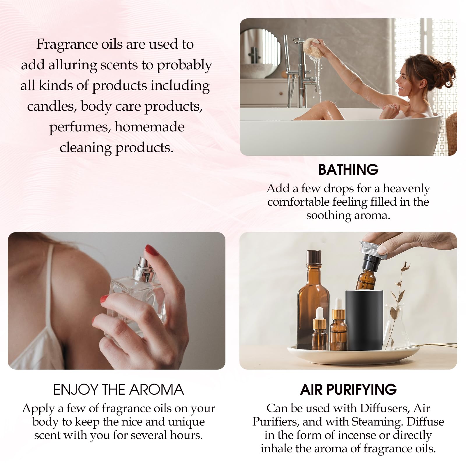 SCENTNARIO essential oils set geranium bloom for balance and skin support.