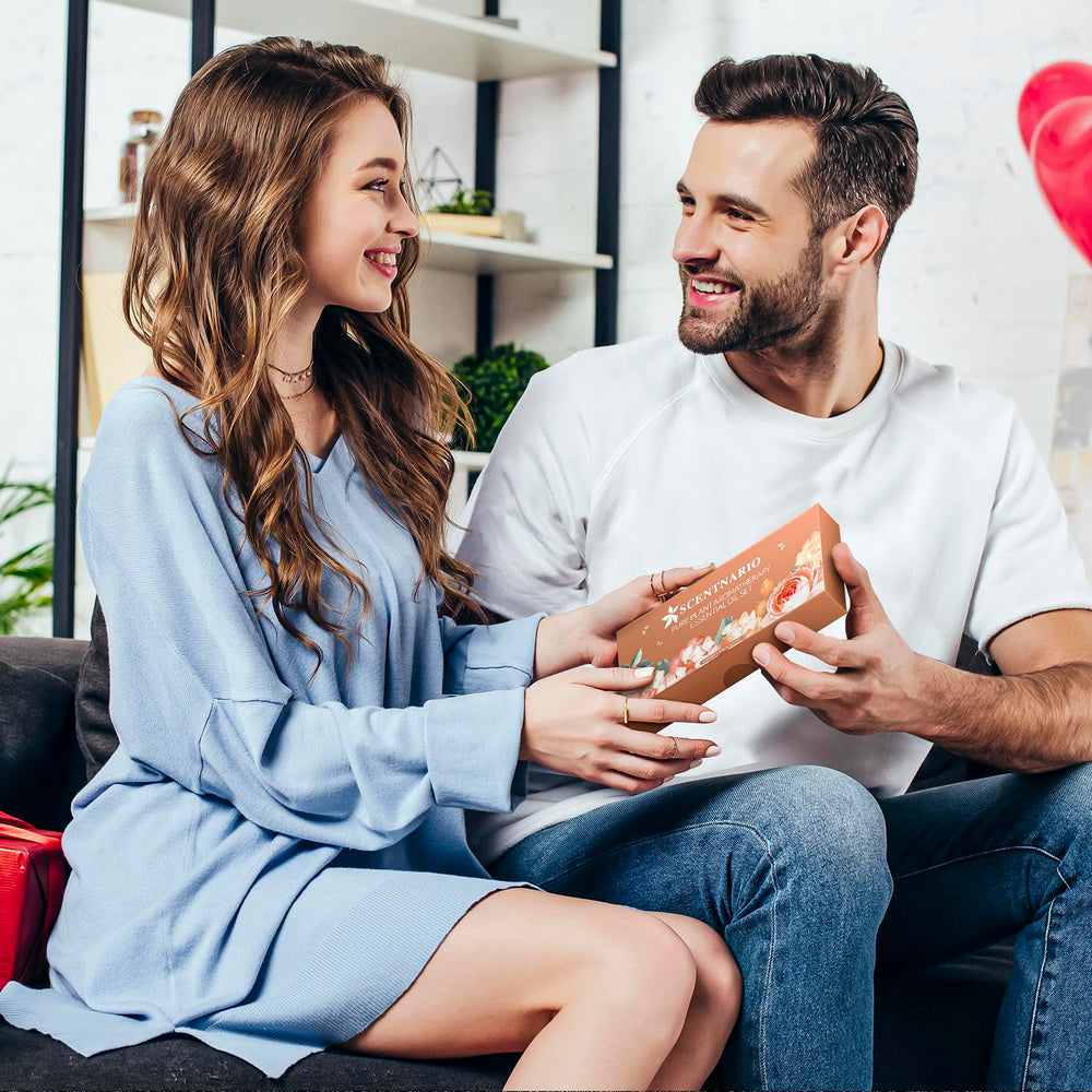 SCENTNARIO gift packaging image showing a ready-to-gift essential oil set.