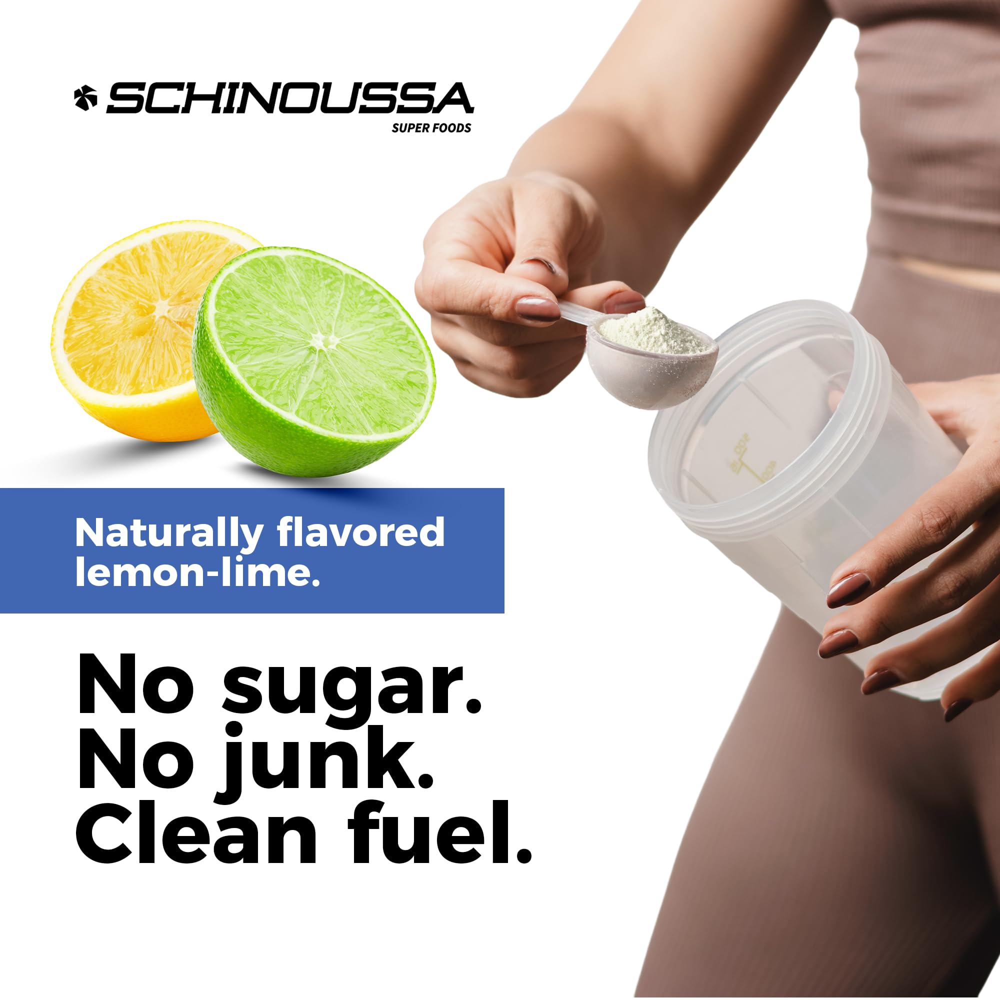 Shaker bottle beside product packaging with brand logo