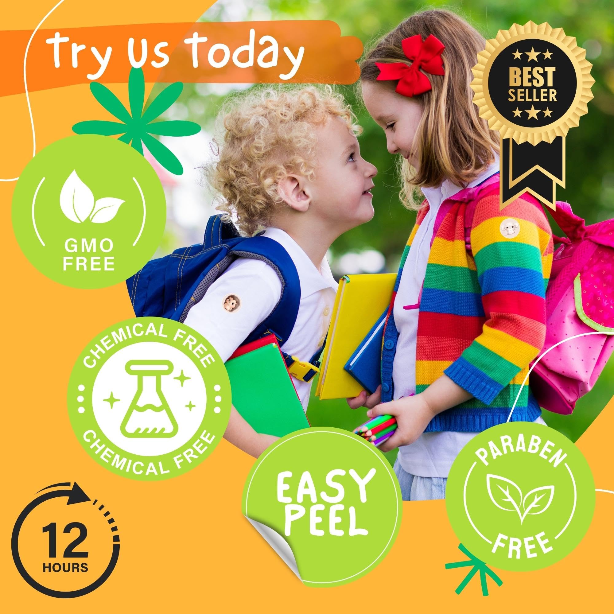 Mood stickers for school, sports, and home use