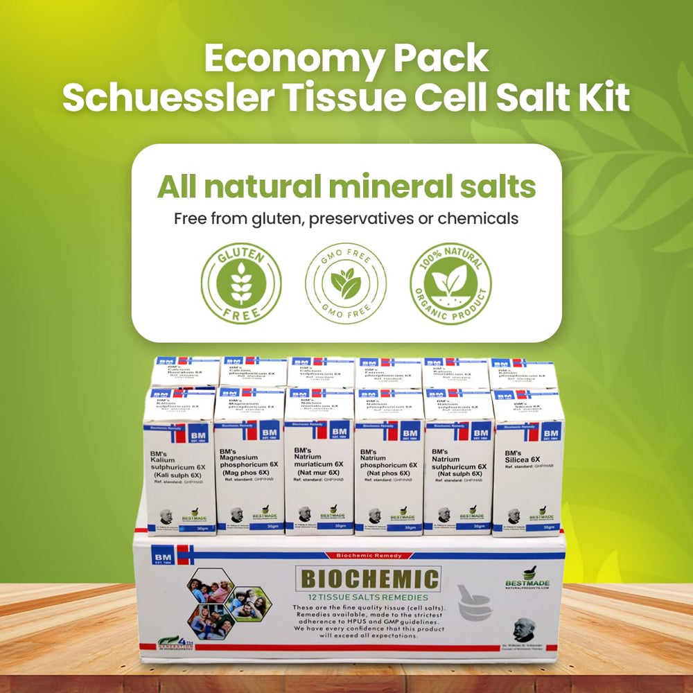Schussler Cell Salts 12 remedies kit