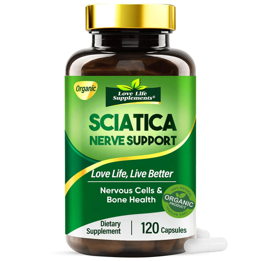 Sciatic Nerve Relief bottle with 120 capsules