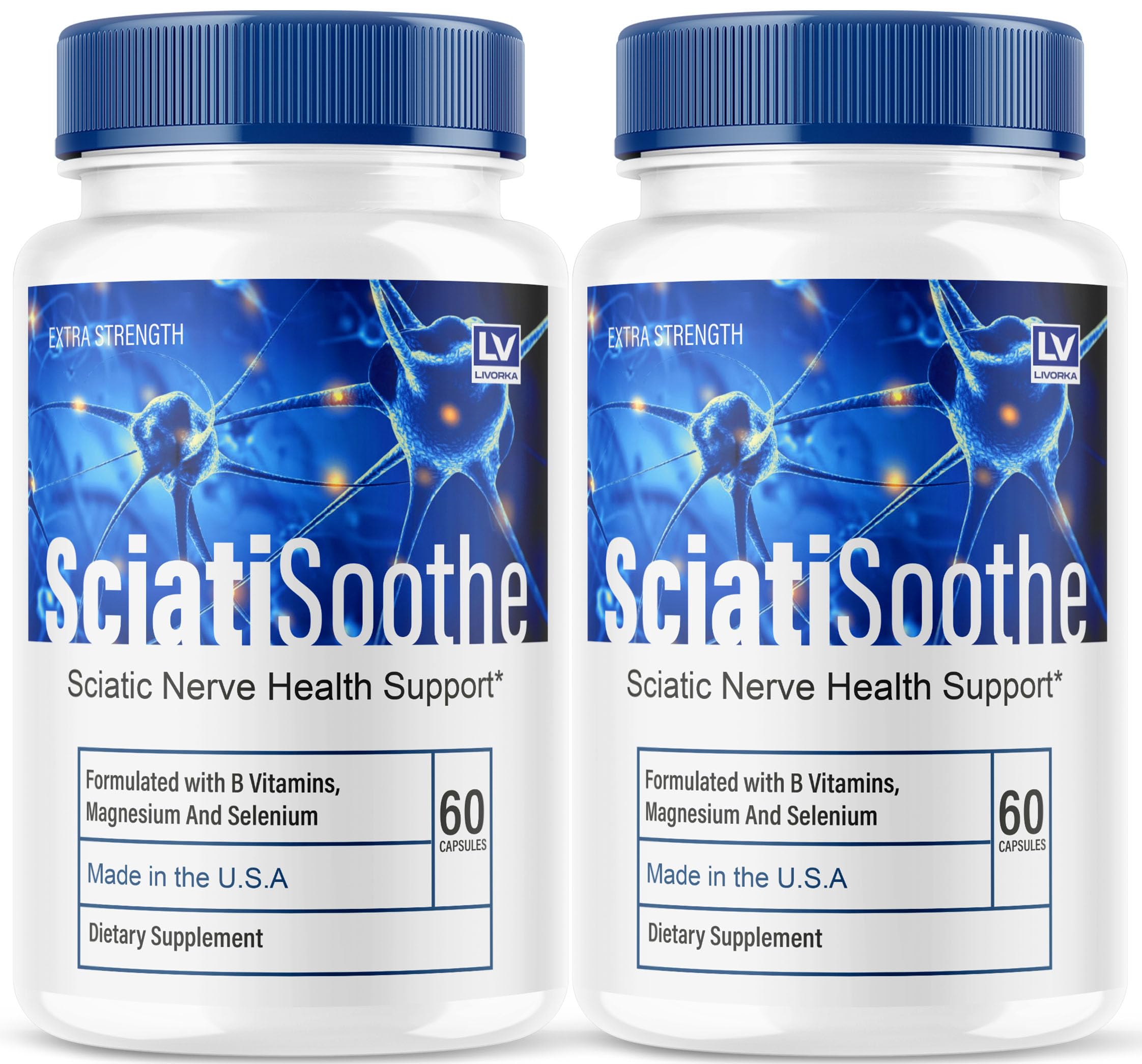 Two-pack SciatiSoothe capsules front view