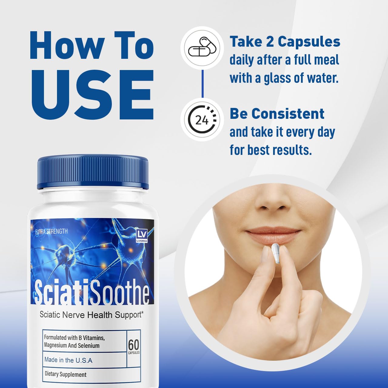 Ingredients for SciatiSoothe capsules