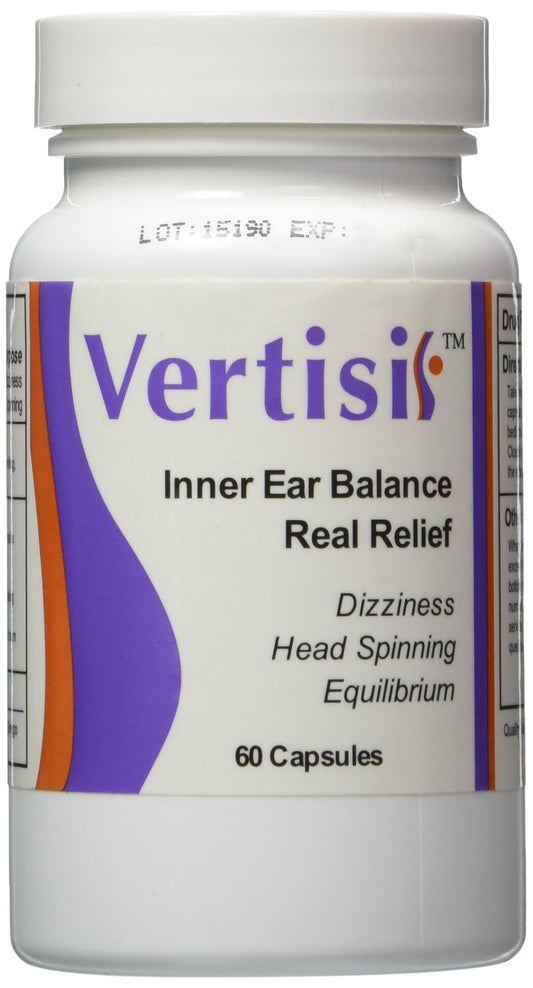 Scientific Health Vertisil bottle with all-natural vertigo relief formula for daily balance