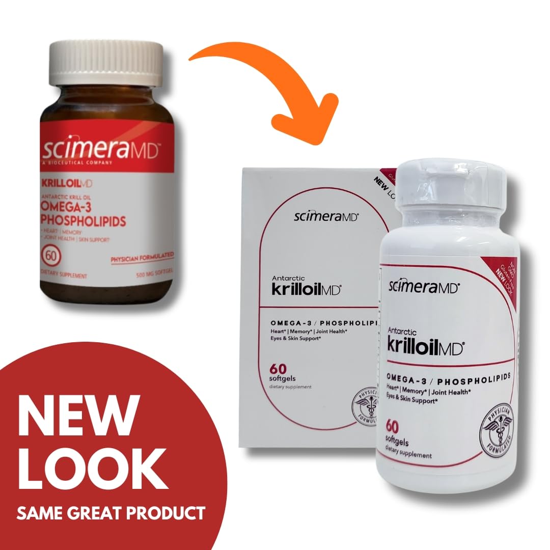 Ingredients and formulation image for ScimeraMD Antarctic Krill Oil