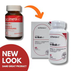 Ingredients and formulation image for ScimeraMD Antarctic Krill Oil