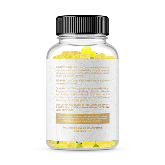 Back label with nutrition details