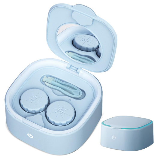 Ultrasonic scleral lens cleaner at 1700 kHz for thorough cleaning