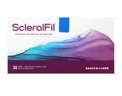 Soft and rigid gas permeable lenses with saline