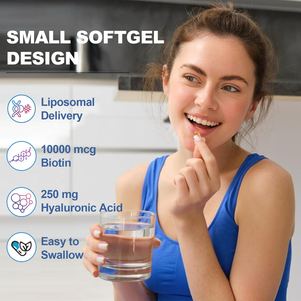 Ingredients: hyaluronic acid, collagen, biotin with vitamin C