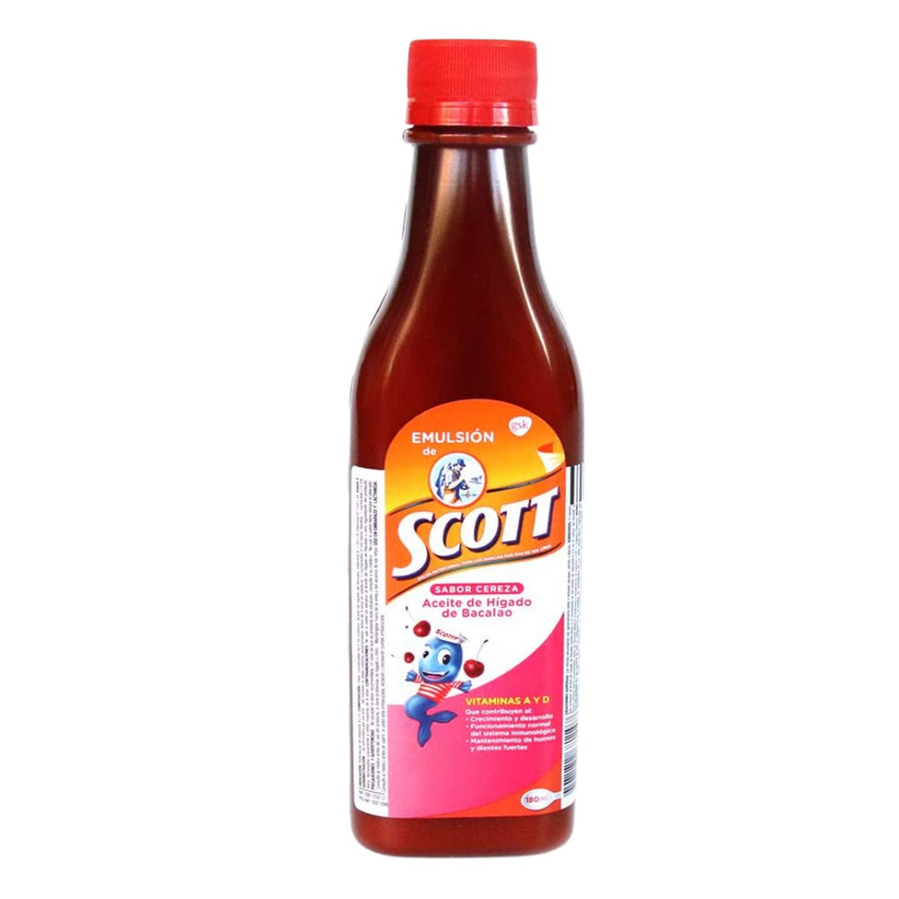 Scott Emulsion 180 ml cod liver oil for kids traditional flavor (2 pack)