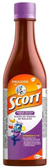 Scott Emulsion Tropical Fruit 180 ml bottle - front view