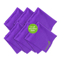 Close-up of purple microfiber fabric texture