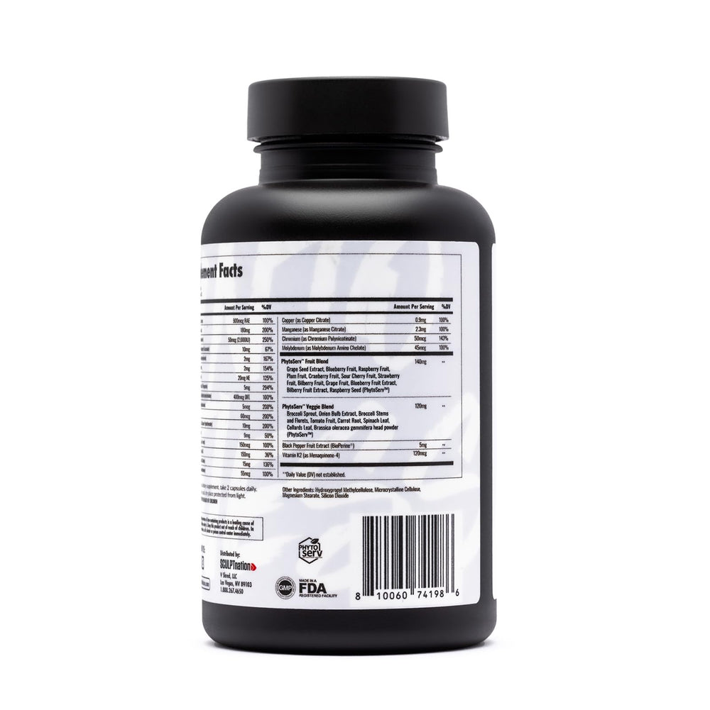 60-count bottle packaging and label