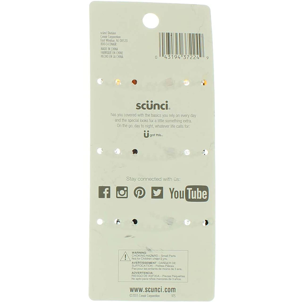 Scunci Effortless Beauty Jaw Clip with sleek design matching multiple looks.