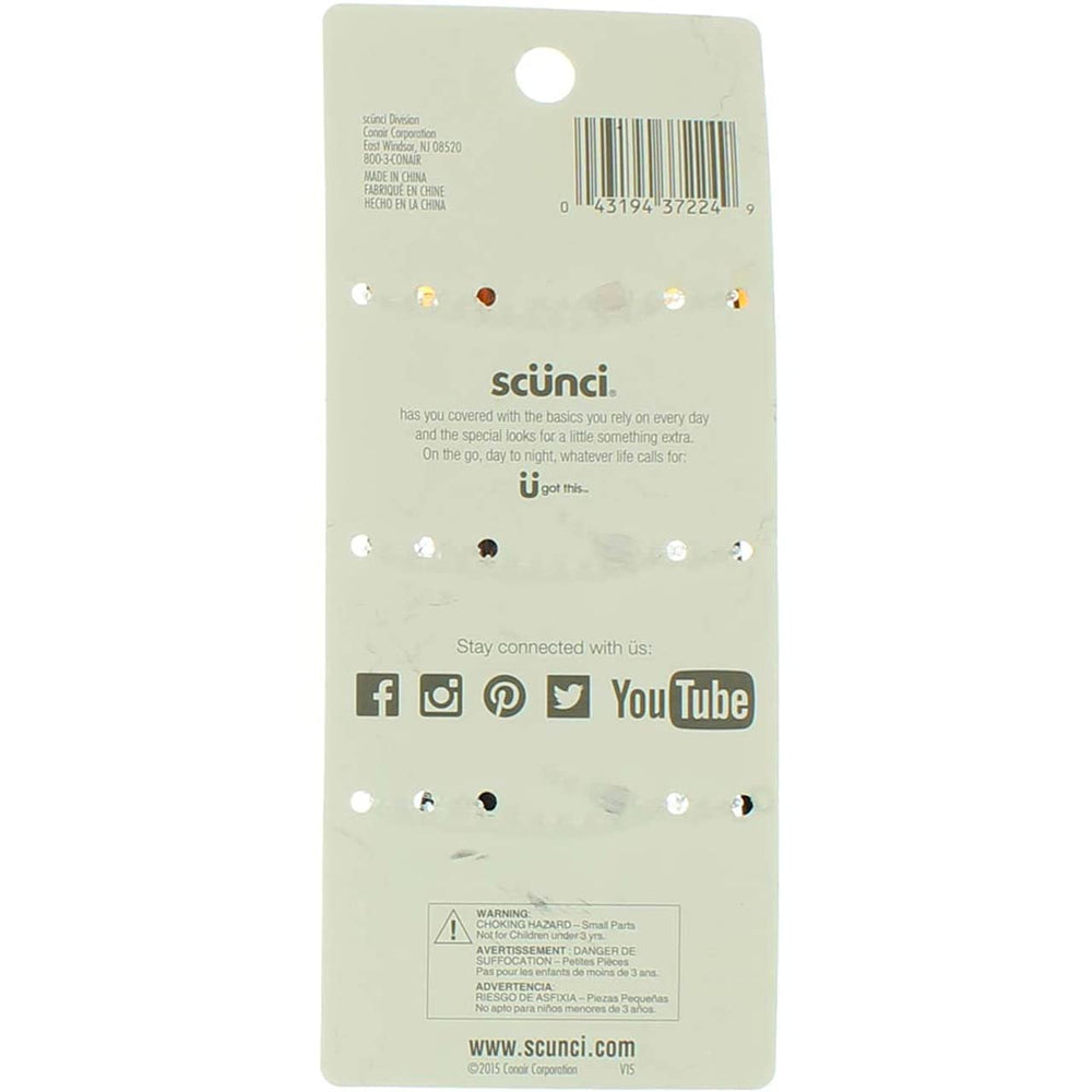 Scunci Effortless Beauty Jaw Clip with sleek design matching multiple looks.