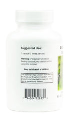 Packaging label indicating no fillers binders or flow agents