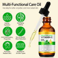 Night-time dropper application nourishes neck and chest by SDJUFEI Vitamin E Oil.