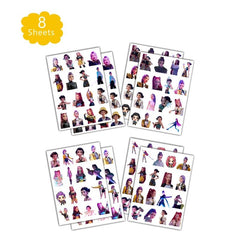 SDONY Demon tattoos sheet 4 helps decorate cups, bottles, and party favors.