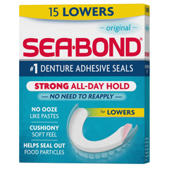 Sea Bond Secure Denture Adhesive Seals Original Lowers package front view